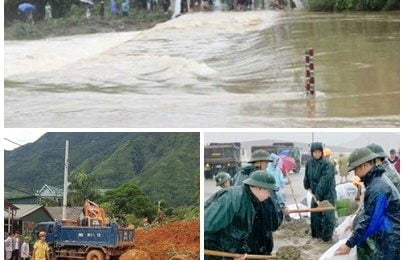 Cùng miền Trung khắc phục hậu quả lũ lụt (13-1-2022)
