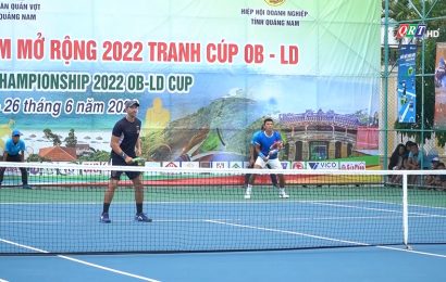 Gần 600 VĐV tham dự giải quần vợt tỉnh Quảng Nam mở rộng
